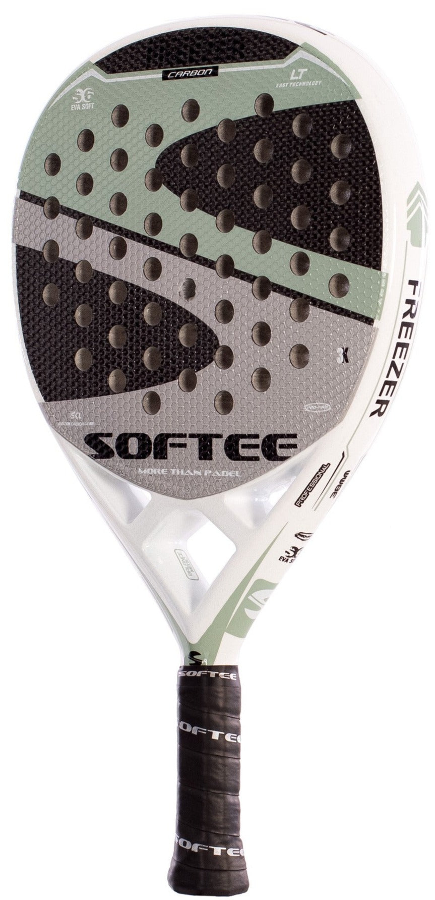 damrack, damracket, kontrollracket, vitt padelrack, Softee Freezer