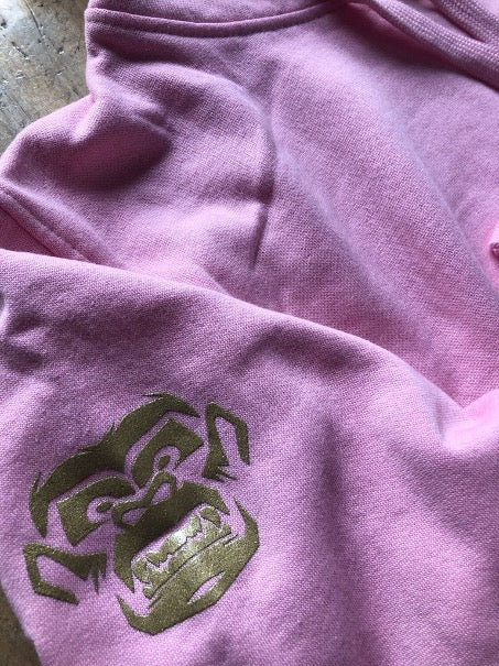 Mono Fuerte Hoodie Rosa