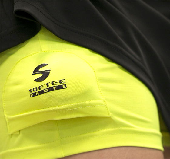 Softee Padelklänning Svart/Gul
