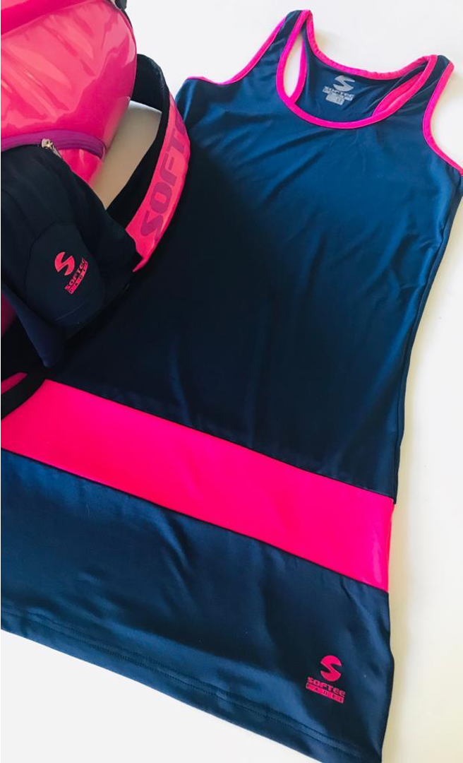 Softee Padelklänning Blå/Rosa