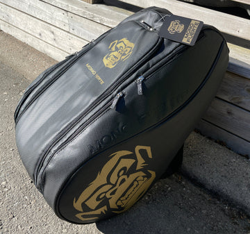 Padelväska, Svart Guld, Padelbag, Mono Fuerte väska, mono fuerte padel